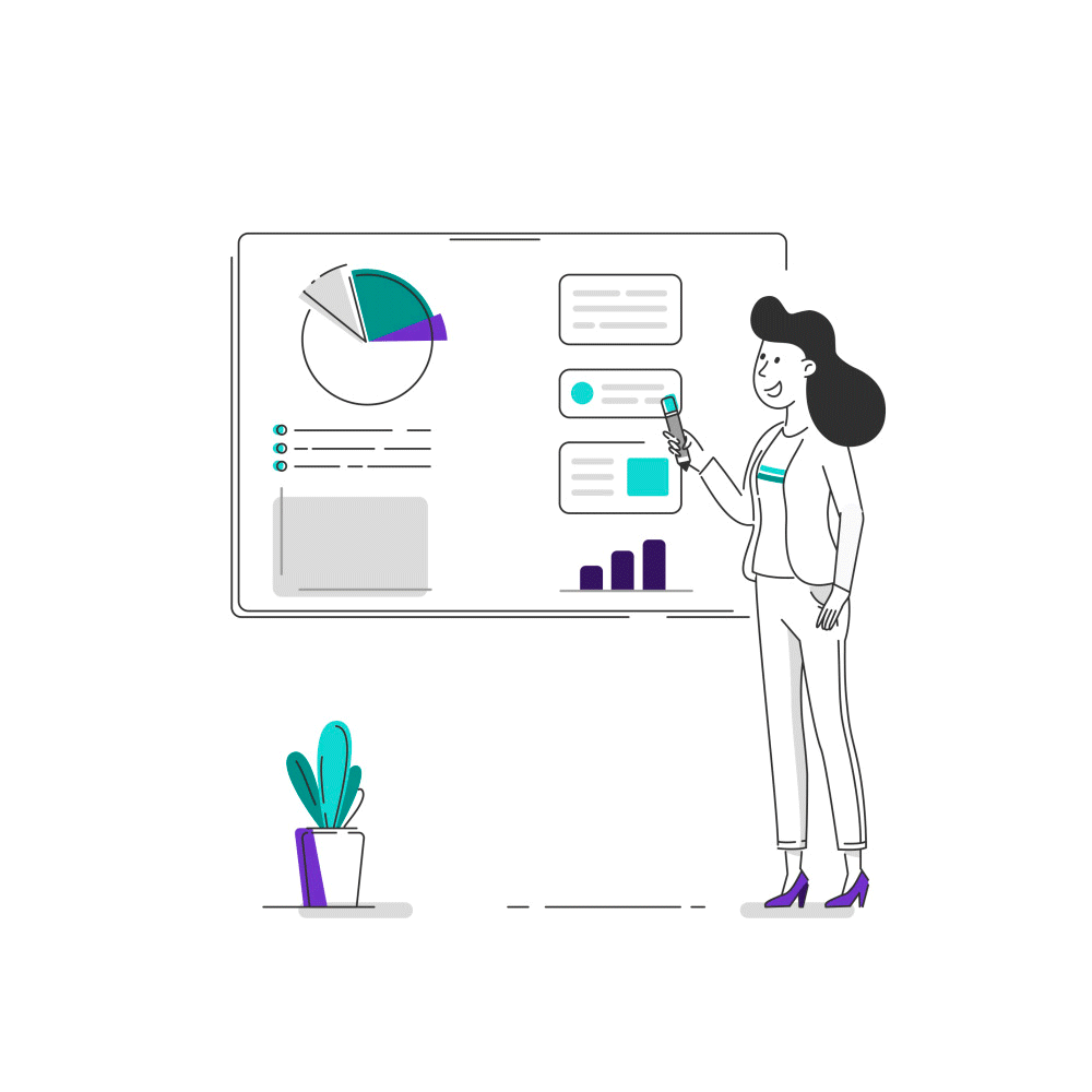 Numerai digital marketing dashboard illustration